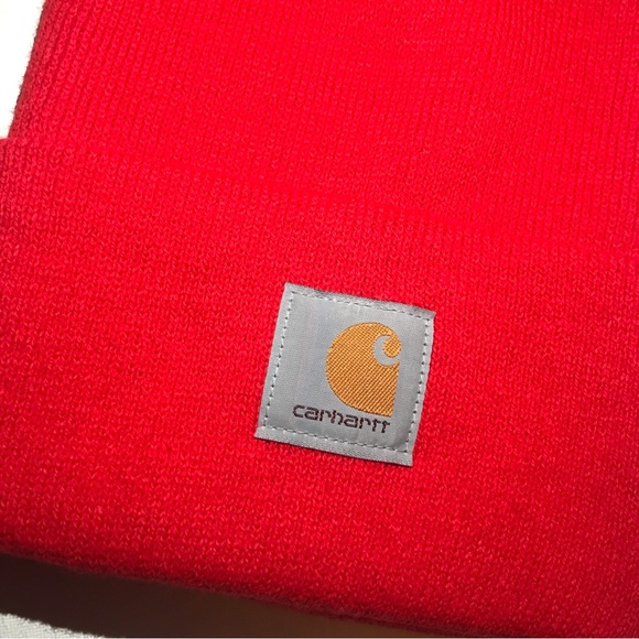 FINAL PRICE CLOSET CLOSING ❤️CARHARTT 🔥 FIRE RED BEANIE ❤️ - Picture 7 of 9